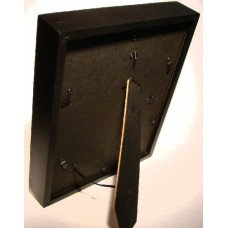 12x12 Black Wood Shadow Box Frame - 1" Depth   